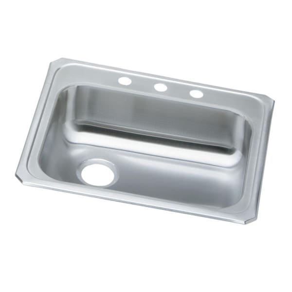 Elkay Celebrity Stainless Steel 25 X 21-1/4 X 5-3/8 Single Bowl Top Mount Sink GECR2521MR2 - main